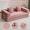 Leawin Sofa 4-in-1 Wohnzimmersofa mit Bettfunktion – faltbares Cord Schlafsofa, Bequemes & modernes Schlafsofa aus Cord – ideal für kleine Räume Bild 3