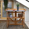 Pflanztisch, klappbar, Kiefernholz, braun, H 94cm Bild 3