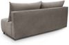 Sofa 3-Sitzer mit Schlaffunktion XENIO in Stoff Soft Braun Bild 5