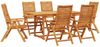 vidaXL Garten Essgruppe 7 pcs Braun Massivholz Akazie 3375721 Bild 2