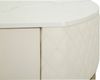 Dmora Konsolentisch Niccolo, Tisch, Eingangskonsole, Regal, 100x40 h75 cm, Weiß und Gold Bild 5