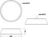 LED Deckenleuchte mit Stofflampenschirm in Braun/Gold, Ø 45cm Bild 5