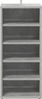 Schuhschrank, Schuhkipper für Flur, skandinavisch Betongrau 31,5x35x70 cm Holzwerkstoff Bild 5