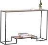 Casâme Moderne Konsole mit 2 Regalebenen im Eiche Dekor L120cm - Holzdekor Eiche Bild 2
