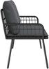 vidaXL Gartenbank mit Kissen Anthrazit 114 x 64 x 90cm Stahl 4108261 Bild 3