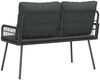 vidaXL Gartenbank mit Kissen Anthrazit 114 x 64 x 90cm Stahl 4108261 Bild 4