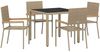 vidaXL Garten Essgruppe 5 pcs Beige Poly-Rattan 3365389 Bild 2