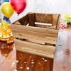 Holzkiste Dekokiste Box 22 x 20 x 15 cm 3er SET Geflammt Bild 4