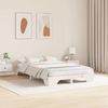 vidaXL Bettrahmen Weiß 135 x 190 cm Massives Kiefernholz 872870 Bild 3