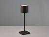 Akku LED Tischleuchte FERNANDEZ kabellos für Innen & Außen, Schwarz - H: 38cm Bild 3