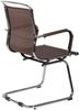 CLP Besucherstuhl Barnet Mesh mit Freischwinger Gestell,braun Bild 3