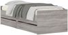 vidaXL Bettgestell mit Schubladen Grau Sonoma 90x200 cm 3207348 Bild 3
