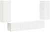 vidaXL TV-Wandregal-Set Wandmontiert 4 pcs Weiß Holzwerkstoff 3408916 Bild 2