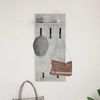vidaXL Wandmontierter nachttisch mit Regal Beton Grau 40 x 10 x 90 cm 874454 Bild 4