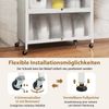 Küchenschrank mit 6 Ebenen Buffet-Schrank mit Regal freistehendes Backregal mit Stauraum Weiß Bild 4