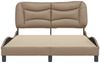 vidaXL Bettgestell ohne Matratze "Hvar" Cappuccino-Braun 120x200 cm Kunstleder 3207992 Bild 4