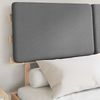 vidaXL Bettgestell mit gepolstertem Kopfteil Hellgrau 140 x 190 cm 877354 Bild 3