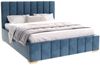 thematys Polsterbett 90x200–180x200 cm – Samt Velours, Bett mit Bettkasten & Lattenrost (Optional mit 28 cm H3/H4 Taschenfederkern oder 23 cm Taschenfederkern-Matratze H2, hydraulisches Stauraumbett) Bild 3