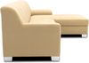 DOMO. collection Ecksofa Capri, Sofa in L-Form mit Füßen aus Chrom, Eckcouch, Polsterecke, Couch 239 x 152 x 75 cm (BxTxH), beige Bild 3
