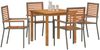vidaXL Garten Essgruppe 5 pcs Grau Massivholz Akazie 3365515 Bild 3