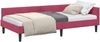 vidaXL Eckbettgestell mit Kopfteil Weinrot 90 cm x 200 cm Samt 42016158 Bild 2