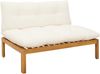 vidaXL Mittelsofa Einheit Natürlich und Cremweiß 120 x 80 x 82 cm 42026772 Bild 2