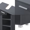 Waschbeckenunterschrank Narvik 56x60x31 cm Dunkelgrau en. casa Bild 4