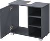Waschbeckenunterschrank Narvik 56x60x31 cm Dunkelgrau en. casa Bild 2