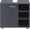 Waschbeckenunterschrank Narvik 56x60x31 cm Dunkelgrau en. casa Bild 3