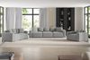 Sofa Designersofa Bigsofa MEGAN 3-Sitzer in Stoff Salvador Hellgrau Bild 2