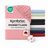 Komfortec Spannbettlaken Jersey Spannbettuch, 90x200, 140x200, 160x200, 180x200 oder 200x200 cm, 100% Baumwolle (135 g/m), Gummizug: Rundum, (1 Stück), OEKO-TEX® Standard 100 Zertifisiert, für Matratzen bis 25 cm Höhe Bild 5