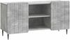 vidaXL TV-Schränk Betongrau 102 x 34,5 x 52 cm Holzwerkstoff 894468 Bild 2