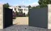 Vente-unique - NAZARIO Eingangstor Metall Grau - B 4,6 cm x H 176 cm x L 350 cm Bild 2