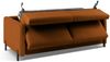 Micadoni Schlafsofa Gloria 2-Sitzer Strukturierter Stoff Ziegel 205x140 Bild 4