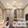 LETGOSPT Deckenleuchte Leise Deckenventilator mit Beleuchtung 85W Deckenlampe Mit Ventilator, RGB-Hintergrundbeleuchtung, LED fest integriert, Neutralweiß, Kaltweiß, Warmweiß, 6/8 Lichter Design Deckenventilatoren mit Fernbedienung Dimmbar Bild 5