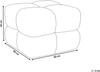 Pouf CALIENTE Samtstoff Dunkelbraun Bild 2
