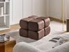 Pouf CALIENTE Samtstoff Dunkelbraun Bild 3