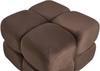 Pouf CALIENTE Samtstoff Dunkelbraun Bild 5