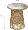 Casâme Sofaecke mit Bambusplatte und Rattan-Fuß - Helles Holz Bild 5