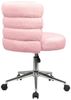 SVITA Schreibtischstuhl CLOUD, Bezug aus Teddyboucle, Drehstuhl, Mit Rollen, Höhenverstellbar, Rosa Bild 3