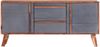 vidaXL Sideboard Grau 120x30x55 cm Massivholz 286371 Bild 3