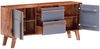 vidaXL Sideboard Grau 120x30x55 cm Massivholz 286371 Bild 2