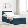 vidaXL Ottomane Bett mit Matratze & LEDs Blau 90x200 cm Stoff 3312200 Bild 4