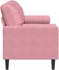 vidaXL 3-Sitzer-Sofa mit Zierkissen Rosa 180 cm Samt 3278232 Bild 4