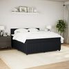 vidaXL Boxspringbett mit Matratze Schwarz 180x200 cm Samt 3287808 Bild 3