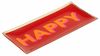 Giftcompany - Glasteller "Love Plates" HAPPY Dekoteller 10x21cm Rot 1088305003 Bild 2