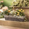 Home-trends24. de Blumenkasten Blumenkasten Pflanzkasten Weide Pflanzer Kasten Garten Deko Bild 2