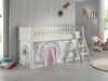 Kinderbett Karyl 208x114x135 Massivholz Weiß Textilset Birdy 1 Bild 2
