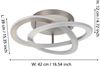 Eglo 900419 Deckenleuchte ROLIMARE nickel-matt, Kunststoff weiss LED 35W 4000K L:42cm B:40cm H:13cm Bild 3