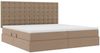 vidaXL Aufbewahrungsbett Cappuccino 200 x 200 cm Kunstleder 3371684 Bild 5